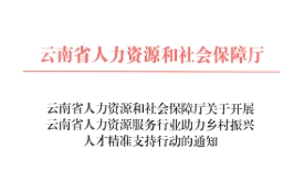 2021年云南省人力资源和社会保障厅关于开展云南省人力资源服务行业助力乡村振兴人才精准支持行动的通知